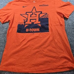 Nike Orange H-Town Astros World Series Graphic Tee Sz M